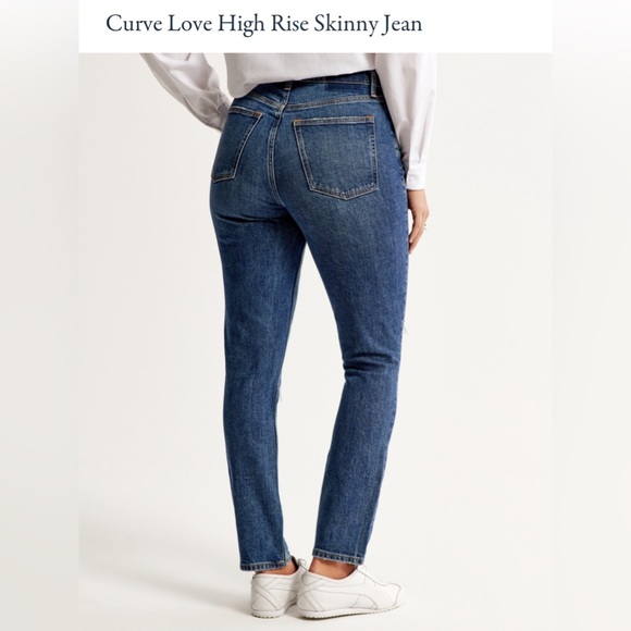 Women’s Abercrombie & Fitch Curve Love High Rise Skinny jeans. - Picture 3 of 11
